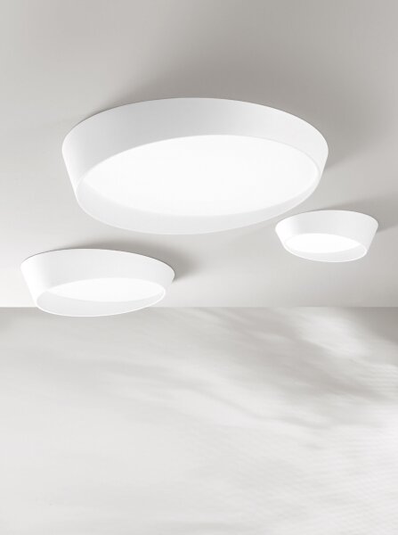 Ondaluce - LED Stmívatelné stropní svítidlo HALF LED/25W/230V pr. 38,5 cm bílá