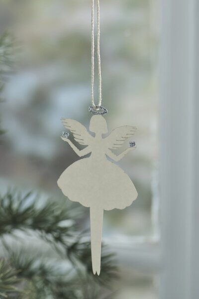 Závěsná papírová dekorace Angel Silver Halo