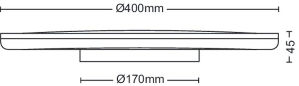 Philips 8719514432024 Ozziet stropní svítidlo LED 22W/2500lm 4000K bílá SceneSwitch