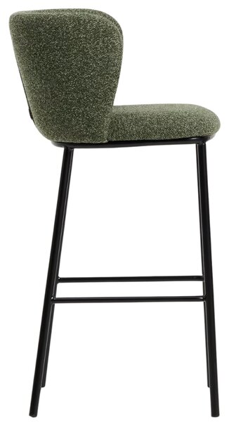 Kave Home Zelená barová židle Ciselia 75 cm