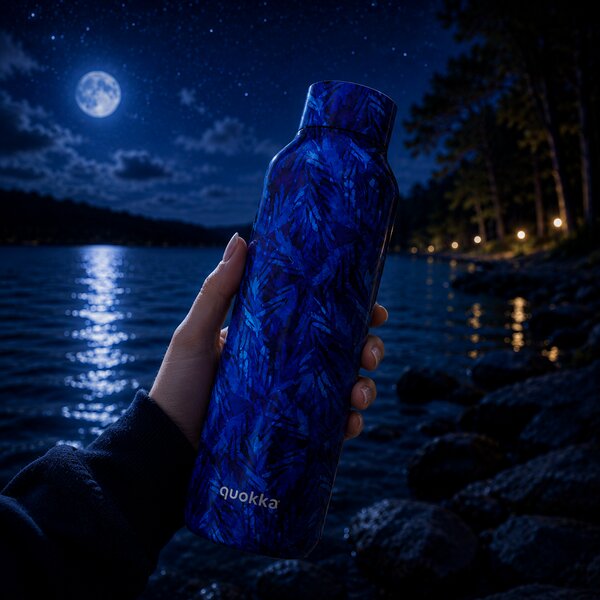 Nerezová termoláhev Solid , 850ml, Quokka, night forest