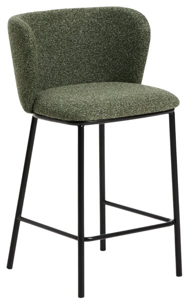 Kave Home Zelená barová židle Ciselia 65 cm