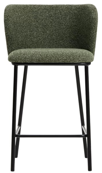 Kave Home Zelená barová židle Ciselia 65 cm