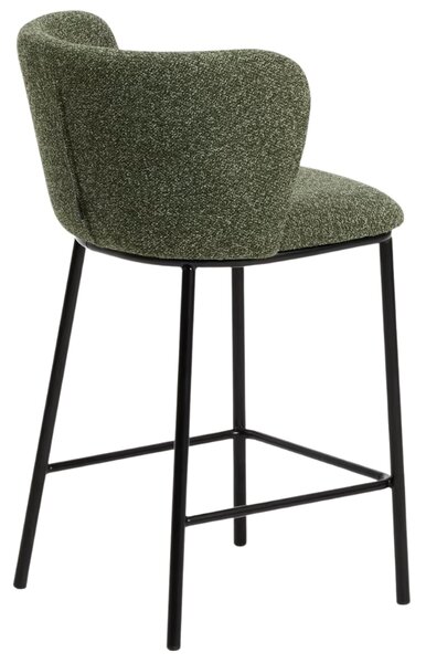 Kave Home Zelená barová židle Ciselia 65 cm