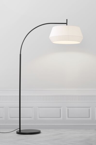 Nordlux - Stojací lampa DICTE 1xE27/60W/230V černá/bílá