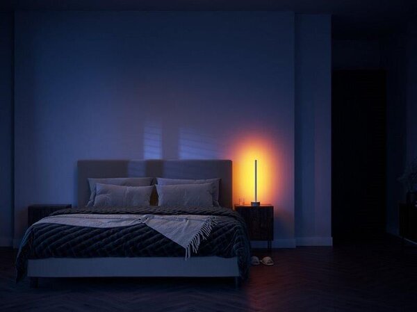 Philips HUE White and color ambiance 8719514433465 Signe stolní svítidlo LED 55,3cm 11,8W/1040lm bílá, imitácia dreva, bluetooth