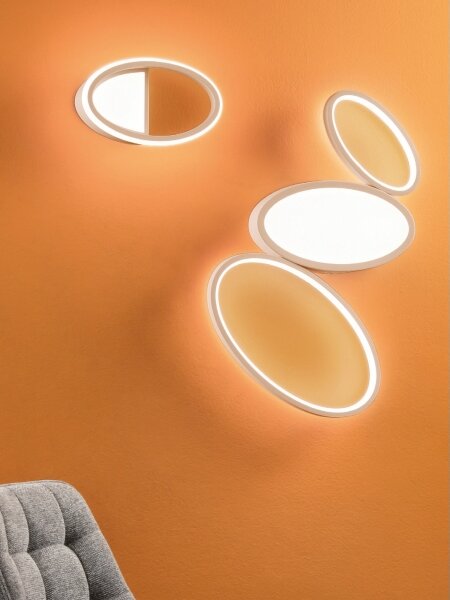 Ondaluce - LED Stmívatelné stropní svítidlo RICE LED/25W/230V 38x63 cm zlatá