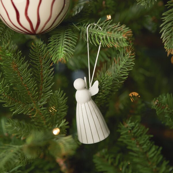 Závěsná porcelánová dekorace Angel Stripes