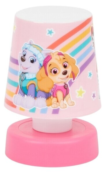LED dětská noční lampička PAW PATROL 11 cm růžová