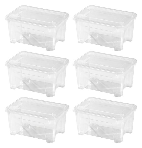 W5 Úložný box s víkem, 5 l, 6 kusů (100410740)