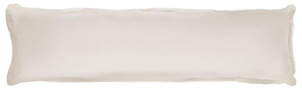 Livarno® Potah na polštář z mikrovláknitého saténu, 40 x 145 cm (krémová) (100411483006)