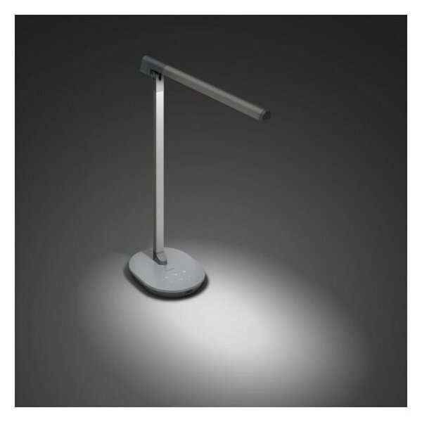 Philips 8719514443655 Sword stolní dotyková lampička LED 12W/450lm 2700-6500K USB šedá stmívatelná