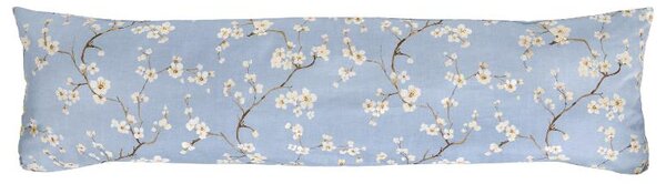 Livarno® Potah na polštář z mikrovláknitého saténu, 40 x 145 cm (modrá) (100411483004)