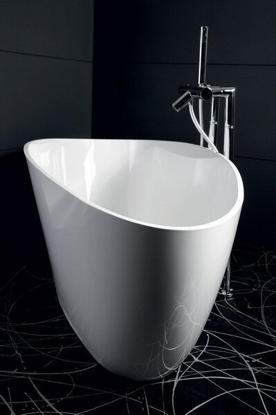 Gelco Gelco, ELIPSIE - vana, 1570x700x560mm, litý mramor, objem 260l, bílá lesk, GVEL1570