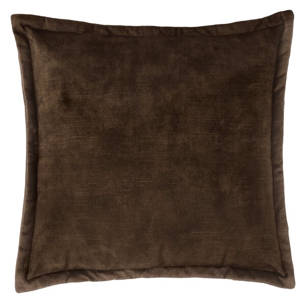 Livarno® Dekorativní polštář, 45 x 45 cm (samet/hnědá) (100410203003)