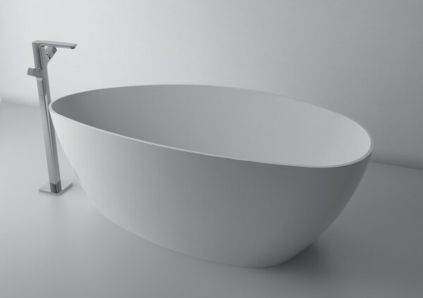 Gelco Gelco, ELIPSIE - vana, 1570x700x560mm, litý mramor, objem 260l, bílá lesk, GVEL1570
