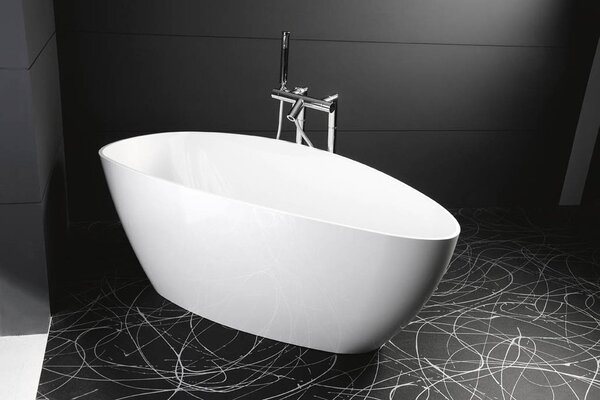 Gelco Gelco, ELIPSIE - vana, 1570x700x560mm, litý mramor, objem 260l, bílá lesk, GVEL1570