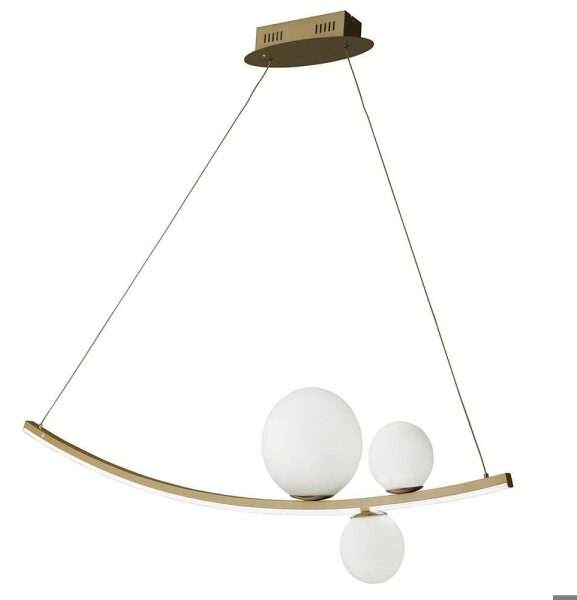 Ondaluce - LED Stmívatelný lustr na lanku ALTALENA LED/48W/230V zlatá/bílá