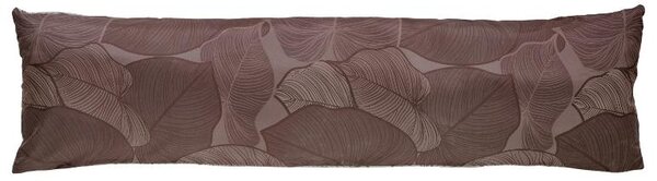 Livarno® Potah na polštář z mikrovláknitého saténu, 40 x 145 cm (hnědá) (100411483003)