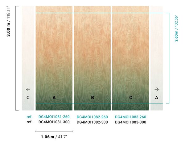 Vliesová fototapeta na zeď, Moiré, DG4MOI1082-260, Wall Designs IV, Khroma by Masureel