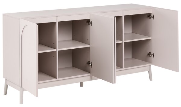 Komoda se 4 dvířky BOULIA Světle béžová