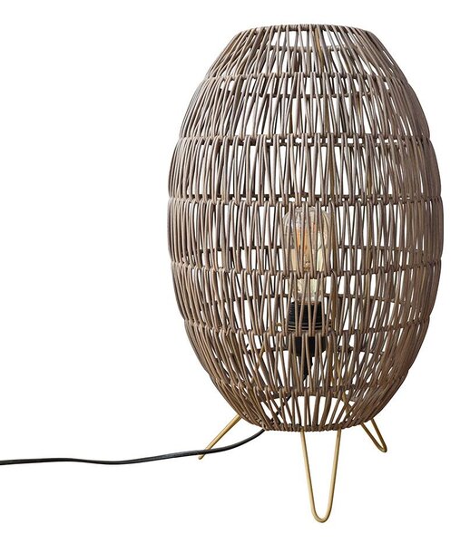 Ratanová lampa CATINI LF09 šedo-béžová