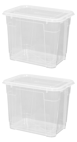 W5 Úložný box s víkem, 20 l, 2 kusy (100410722)