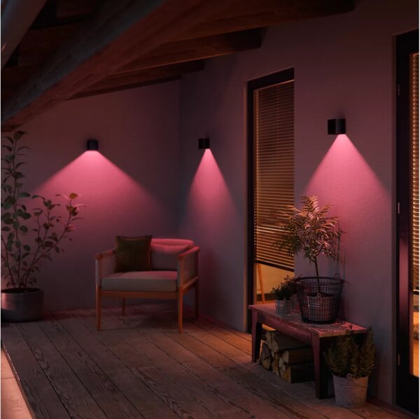 Philips Hue White and color ambiance 8719514466777 Resonate nástěnné svítidlo LED 8W/590lm 2200-6500K+RGB IP44 černá
