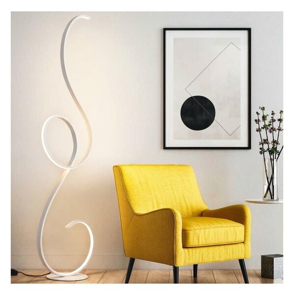 Ondaluce - LED Stmívatelná stojací lampa FLOK LED/44W/230V 152 cm bílá
