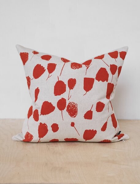 Fine Little Day Povlak na polštář Bouquet Poppy Red 50 x 50 cm FLD258