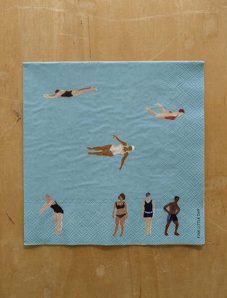 Fine Little Day Papírové ubrousky Swimmers FLD257