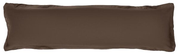Livarno® Potah na polštář z mikrovláknitého saténu, 40 x 145 cm (tmavě hnědá) (100411483005)