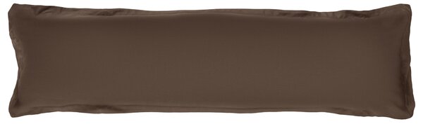 Livarno® Potah na polštář z mikrovláknitého saténu, 40 x 145 cm (tmavě hnědá) (100411483005)