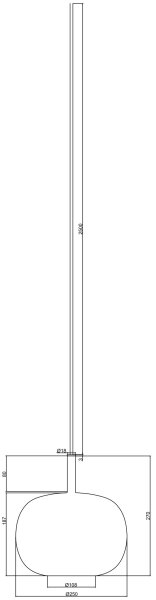 Ondaluce - Lustr na lanku THELMA 1xE27/15W/230V pr. 25 cm zlatá/čirá