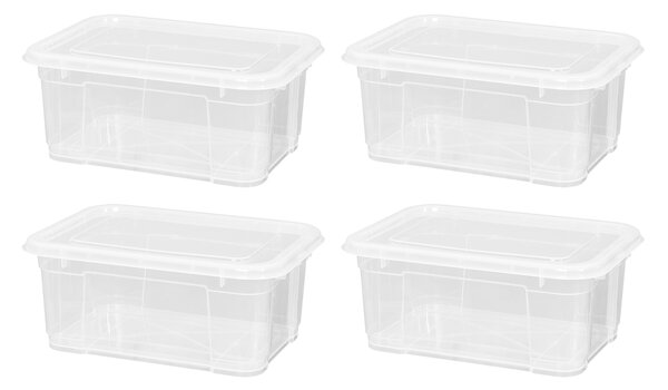 W5 Úložný box s víkem, 11 l, 4 kusy (100410748)