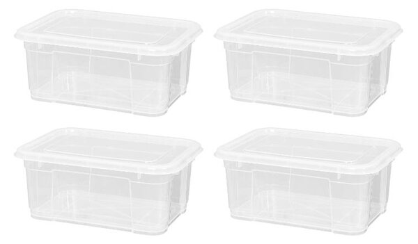 W5 Úložný box s víkem, 11 l, 4 kusy (100410748)