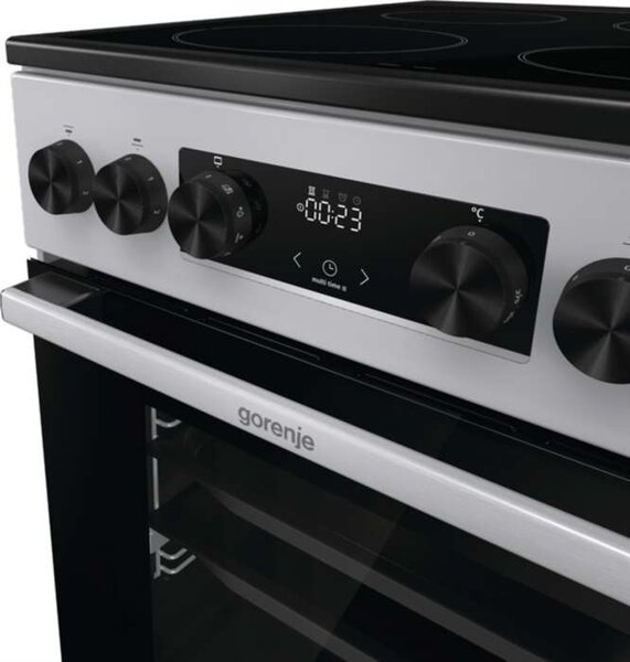 Elektrický sporák Gorenje GEC5C41SG – objem 70 l, šedý