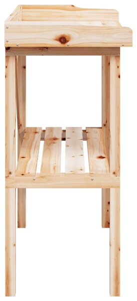 Přesazovací stůl s policí 78x38x82,5 cm masivní jedlové dřevo 156349