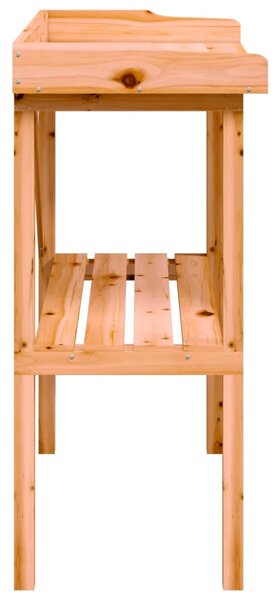 Přesazovací stůl s policí hnědý 78 x 38 x 82,5 cm masivní jedle 156350