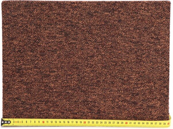 Condor Carpets, Metrážový koberec Extreme 293, zátěžový, na míru, šíře 4m,5m, hnědá, ab (mřížka), chodba / předsíň