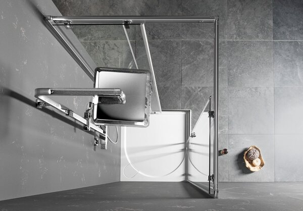 Gelco Gelco, SIGMA SIMPLY obdélníková sprchová zástěna 1100x800 mm, L/P varianta, rohový vstup, GS2111-04