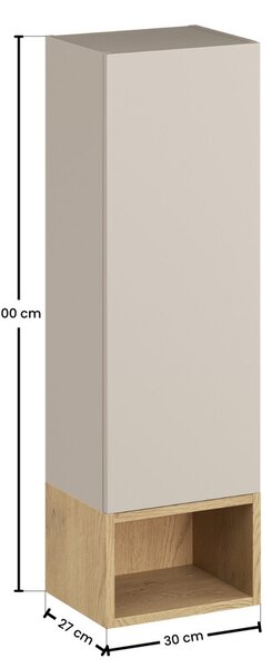 Sada skříňka Comad Dalia Cashmere DALIA CASHMERE 80-30-1D, regál Comad Dalia Cashmere CREMONA UN 83-30-20
