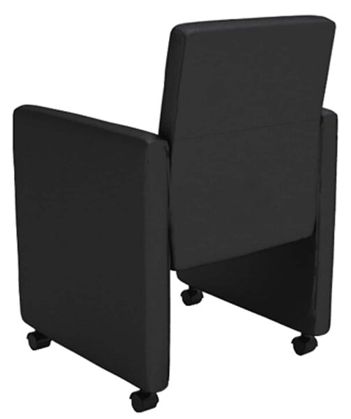 Jídelní židle 6 ks černé umělá kůže 160184