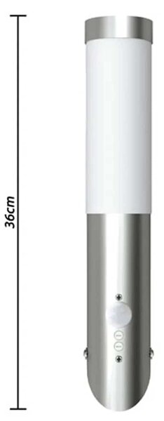 Nástěnné voděodolné svítidlo s pohybovým čidlem - 2 ks 160166
