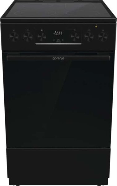Elektrický sporák Gorenje GECS5C70BPA – sklokeramická deska, objem 70