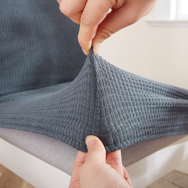 4Home Napínací potah na židli Magic clean tmavě šedá, sada 2 ks