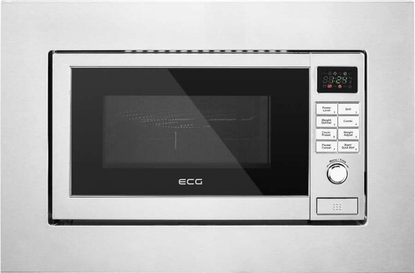Mikrovlnná trouba ECG MTD 2081 VGSS – objem 20 l, výkon 800 W, gril