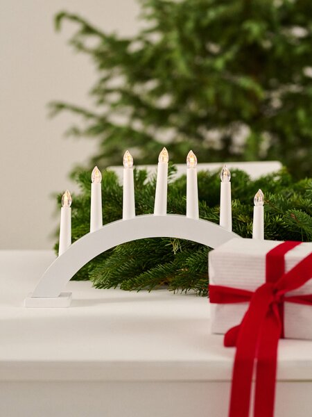 Sinsay - LED světlo - adventní svícen - bílá