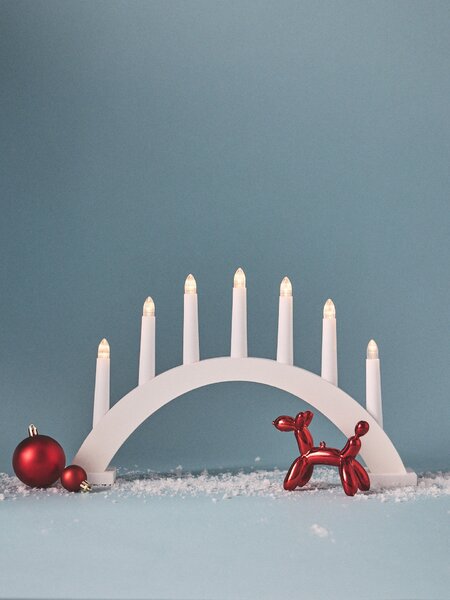 Sinsay - LED světlo - adventní svícen - bílá