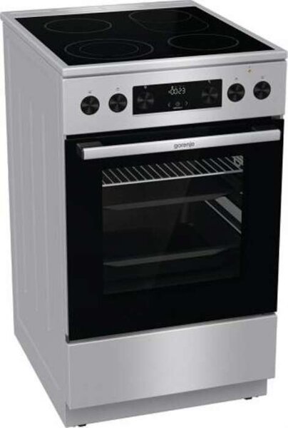 Elektrický sporák Gorenje GECS5C70XPA – 50 cm, 70 l, nerezový